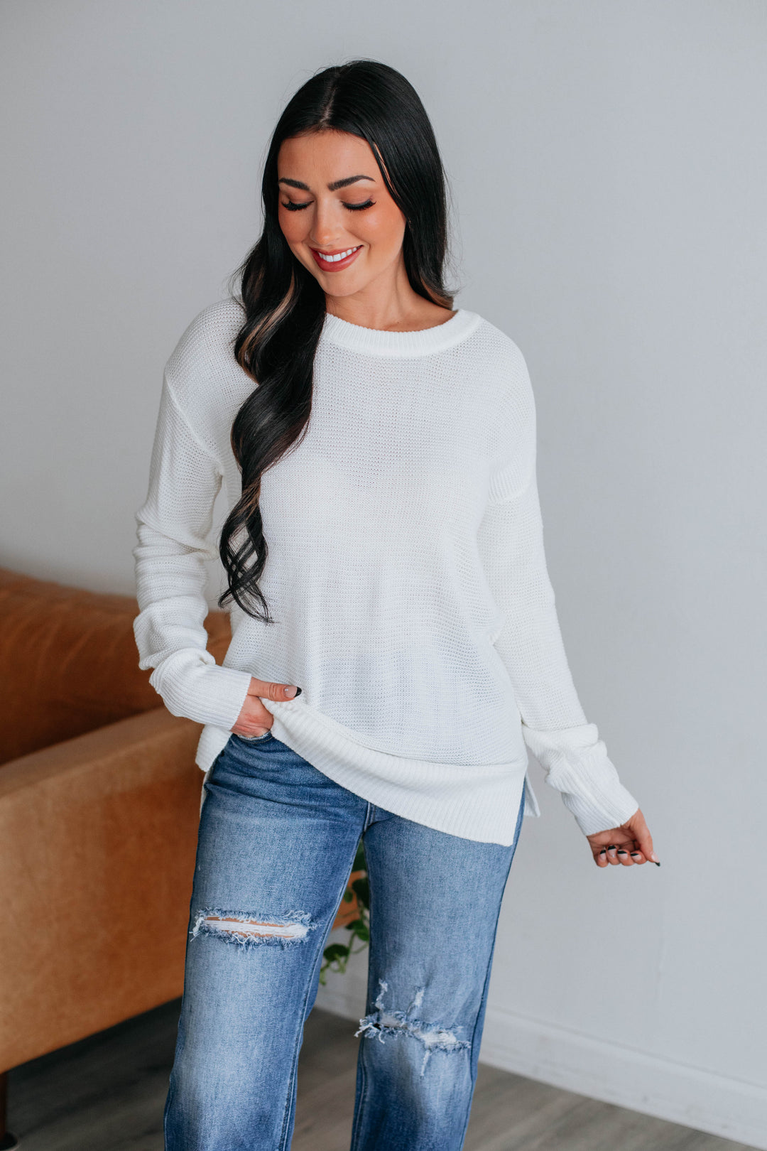 Adina Knit Sweater - Ivory