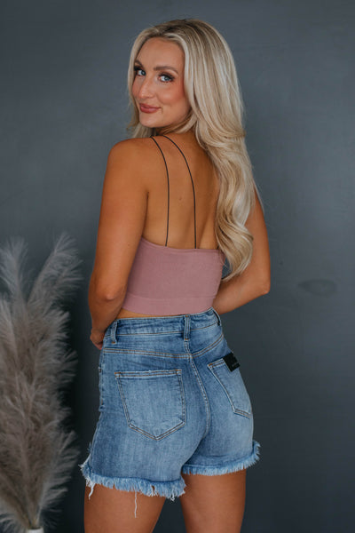 Alani Ribbed Brami - Mauve