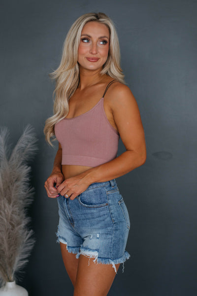 Alani Ribbed Brami - Mauve