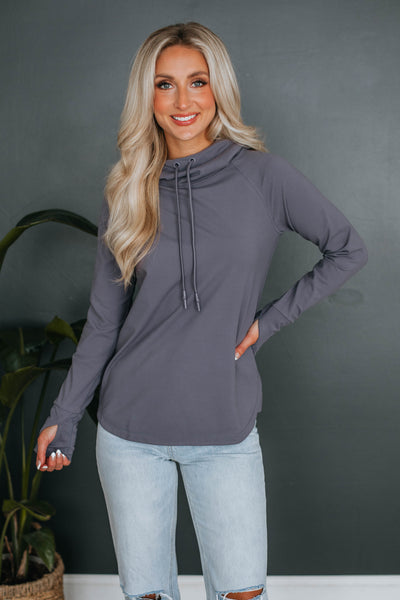 Alice Active Hoodie - Smoke