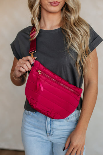 All I Need Belt Bag - Ruby