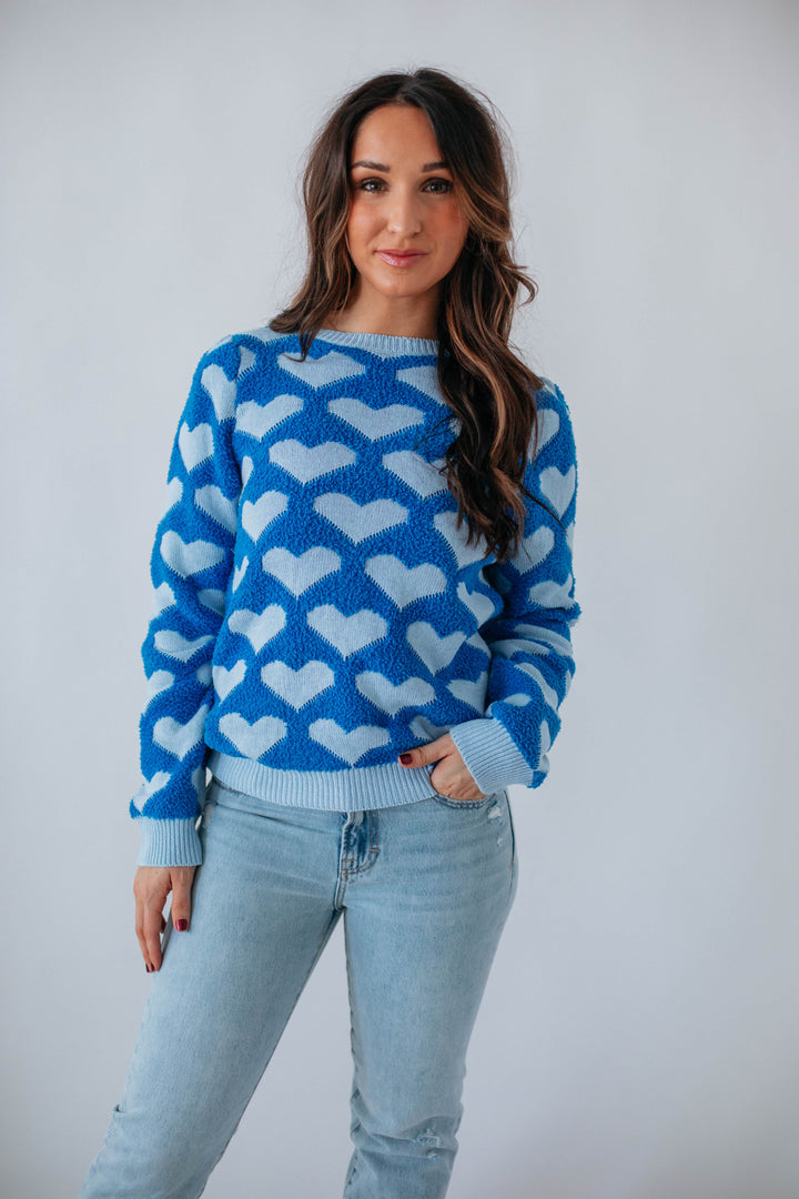 All Love Sweater - Cobalt