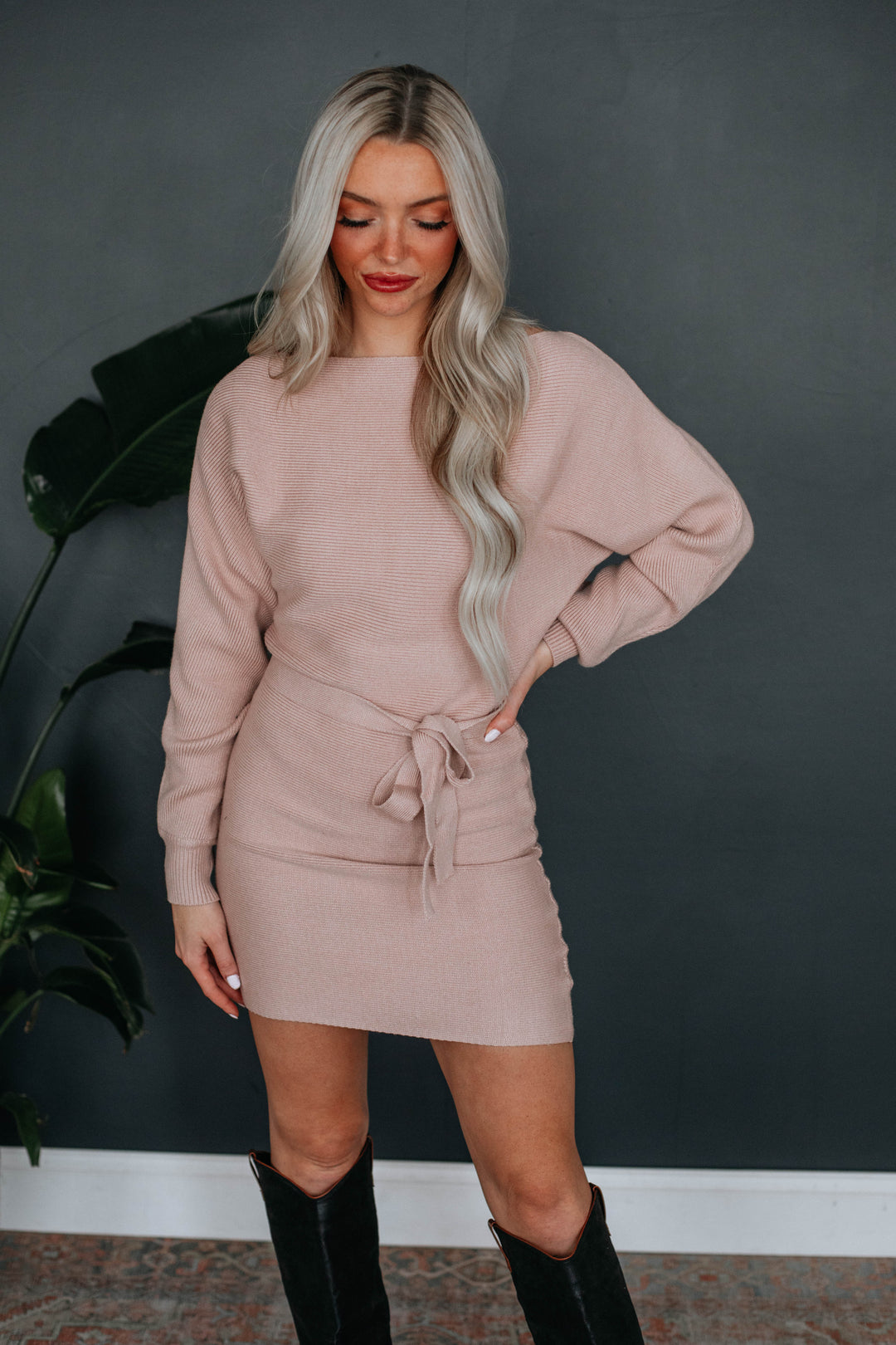 Alma Sweater Dress - Natural