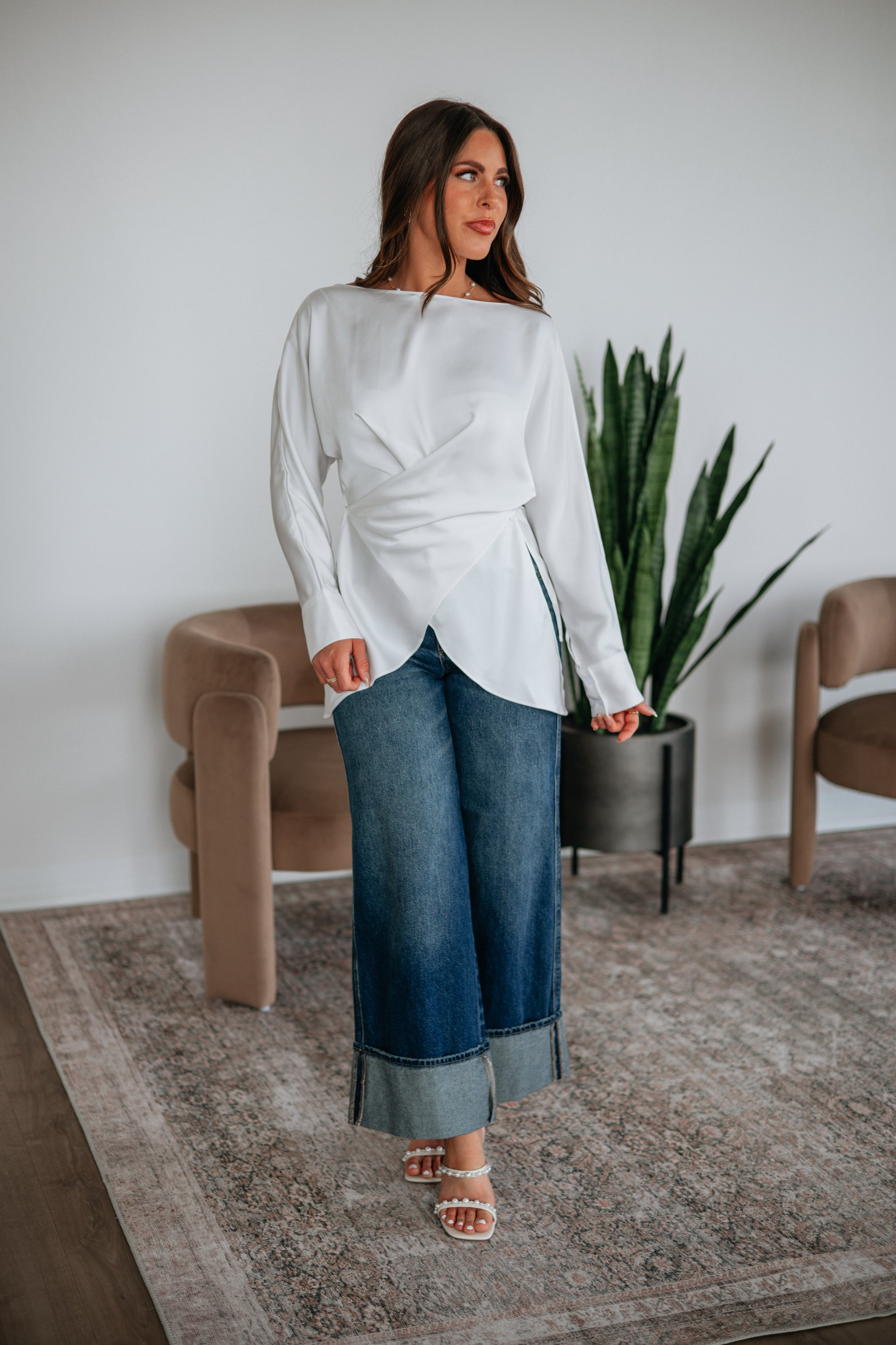 Alysha Satin Blouse