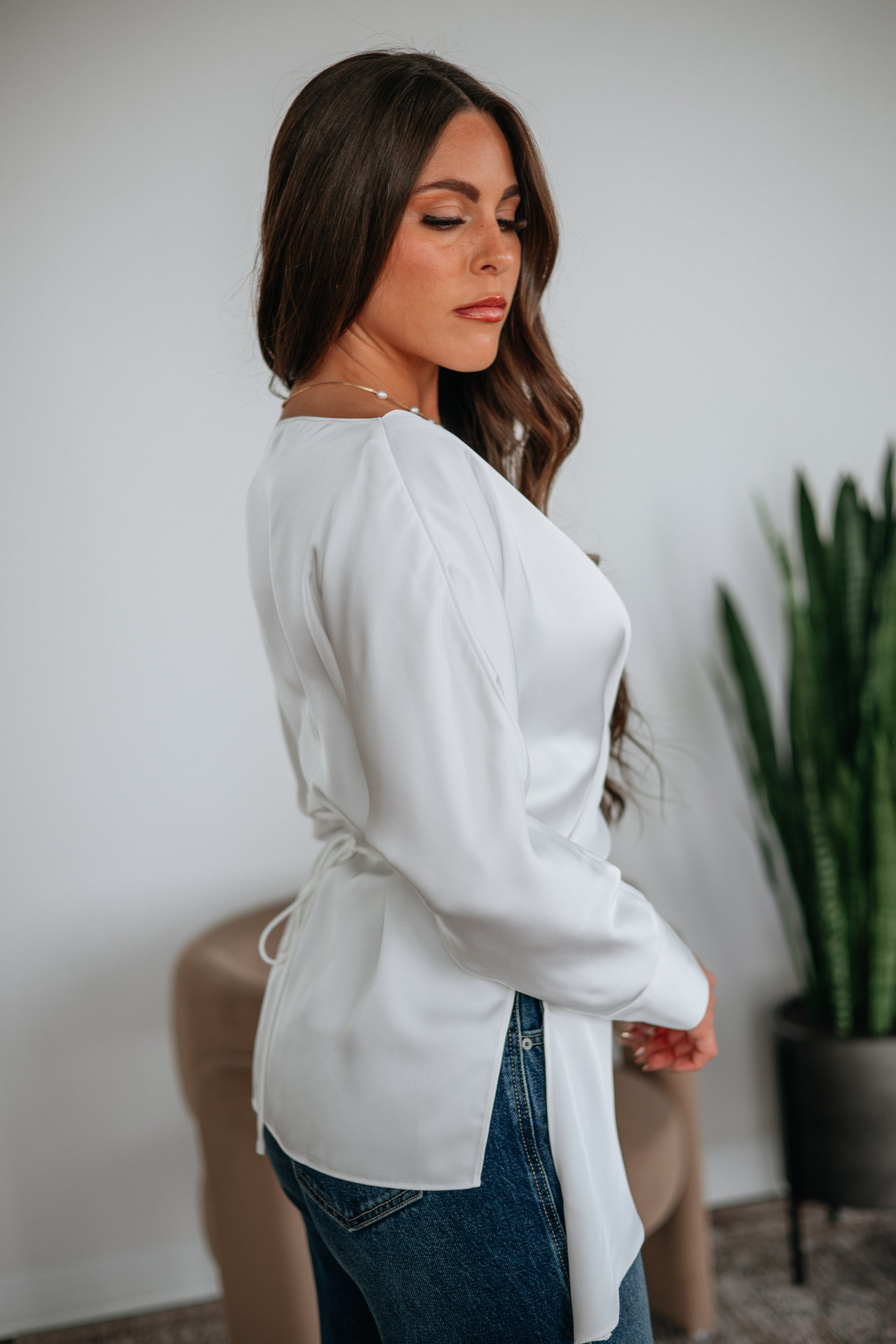 Alysha Satin Blouse