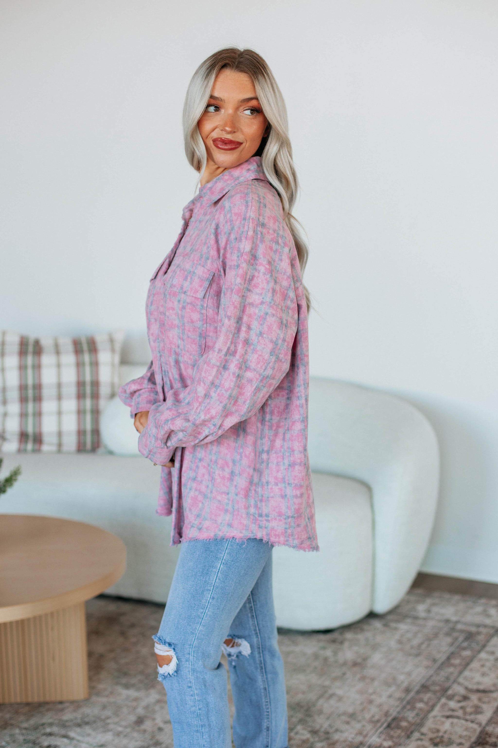 Amrie Flannel Top
