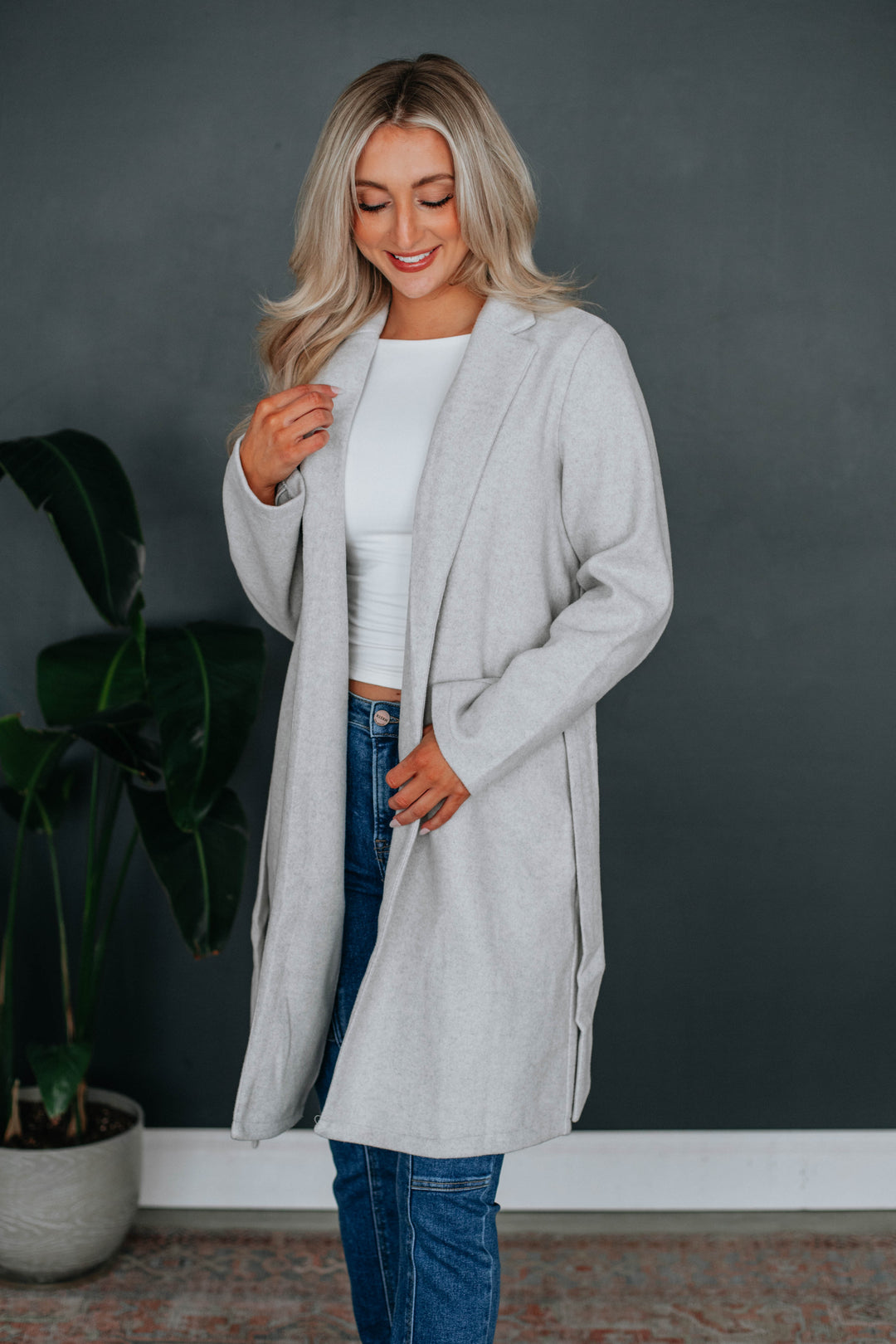 Analiese Belted Coat - Stone