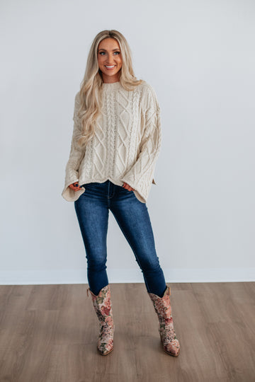 Anna Cable Knit Sweater