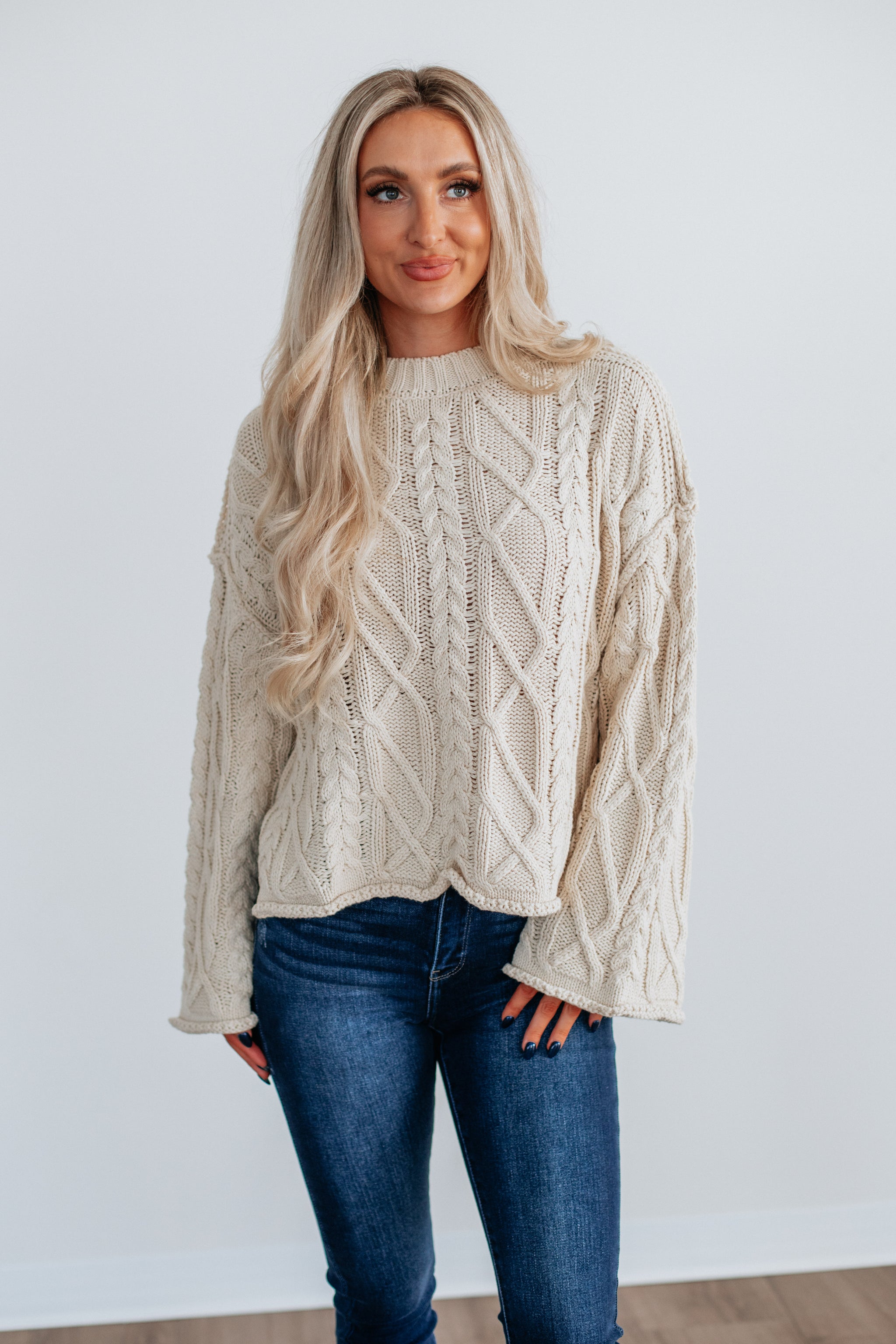 Anna Cable Knit Sweater
