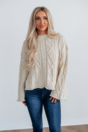 Anna Cable Knit Sweater