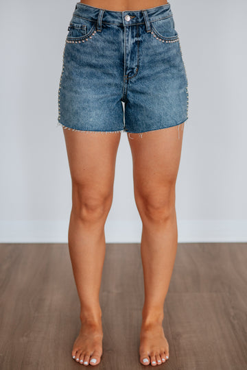 Kelsie Judy Blue Shorts