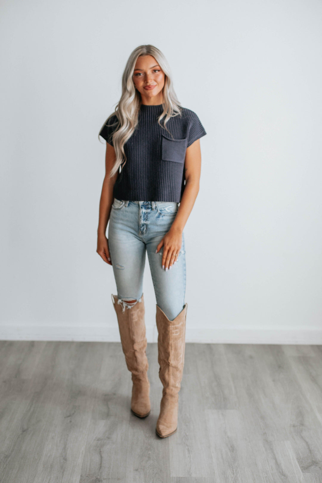 Artis Knit Top - Navy