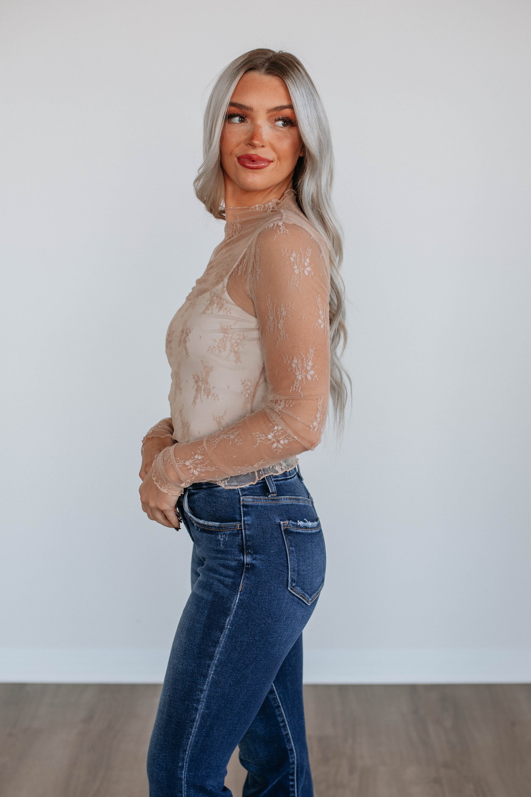 Asa Lace Top - Beige