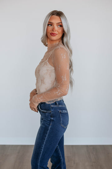 Asa Lace Top - Beige