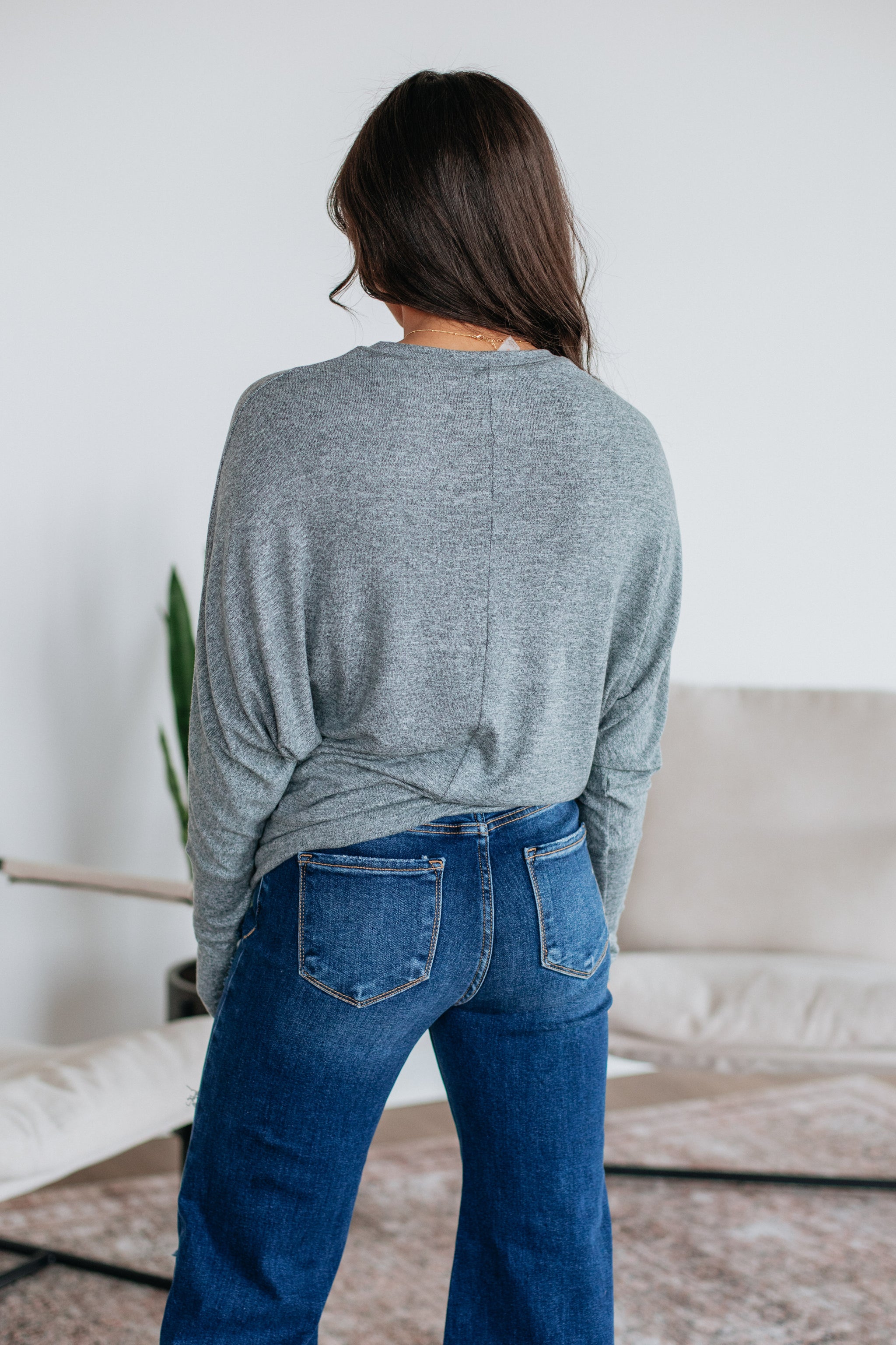Ashby Dolman Top - Grey