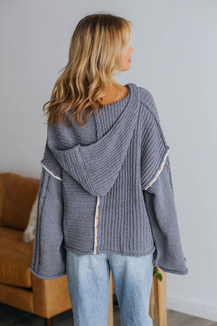 Aster Sweater Hoodie - Charcoal