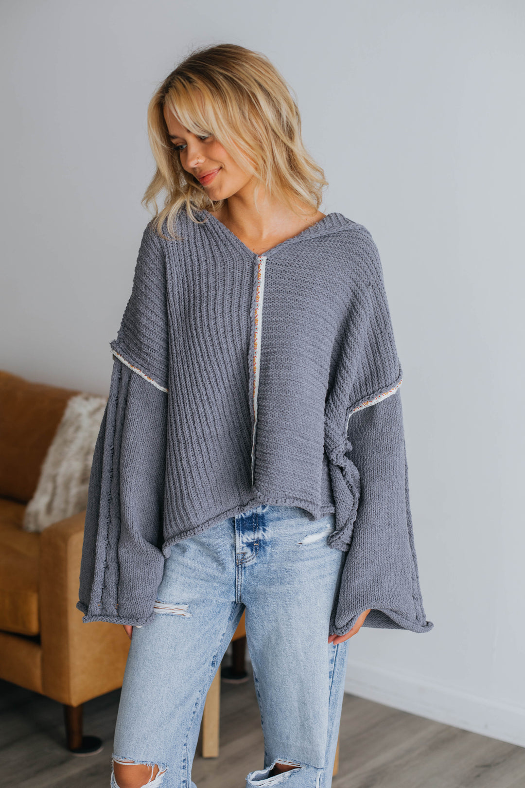 Aster Sweater Hoodie - Charcoal