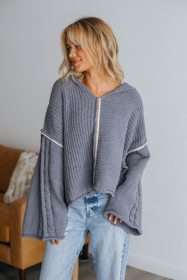 Aster Sweater Hoodie - Charcoal