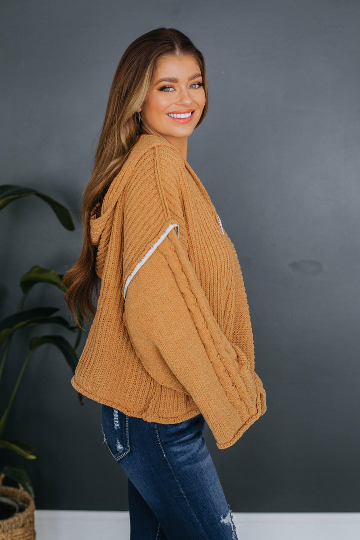 Aster Sweater Hoodie - Mustard
