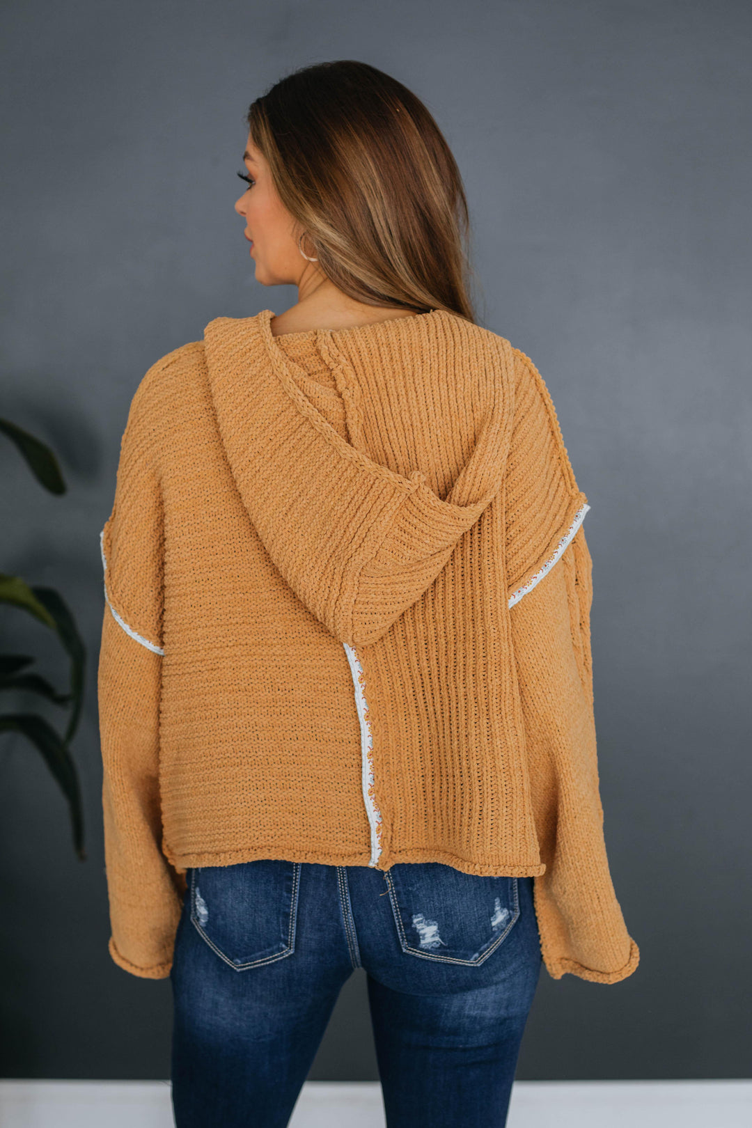 Aster Sweater Hoodie - Mustard