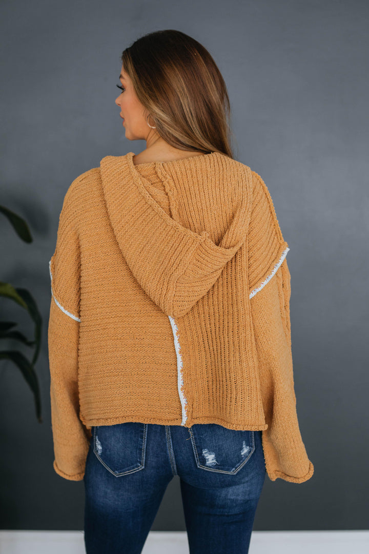 Aster Sweater Hoodie - Mustard