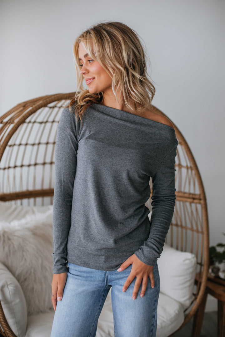 Audra Top - Grey