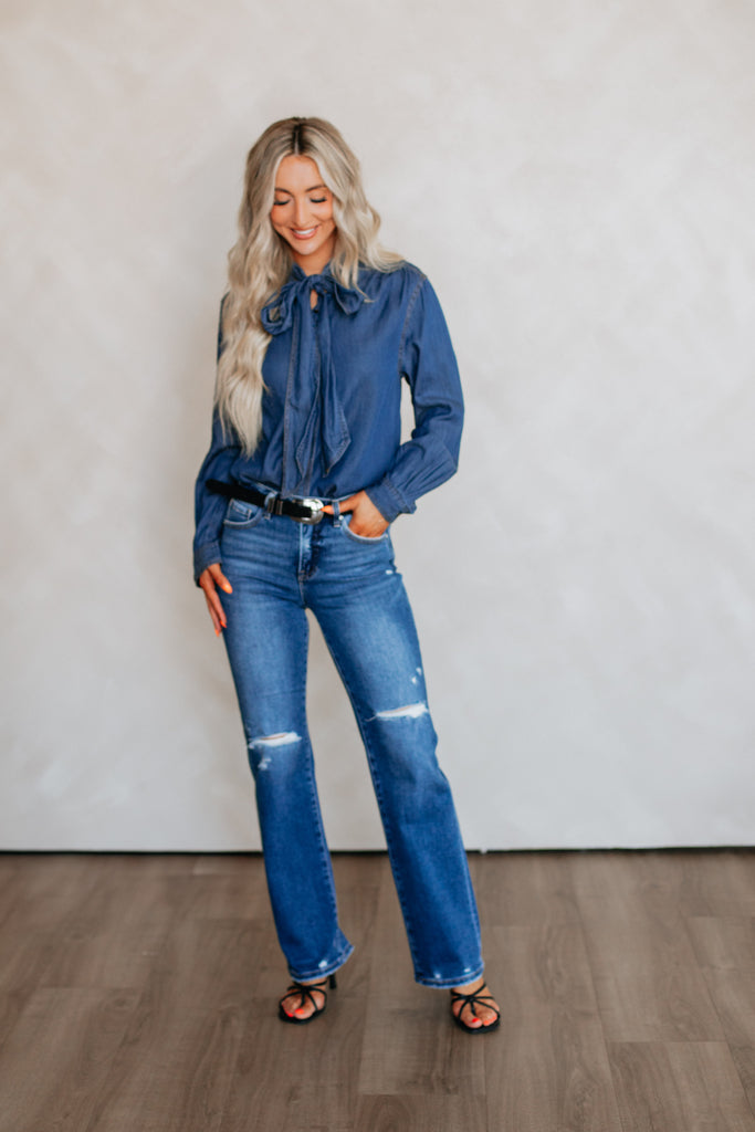Johnilyn Denim Top