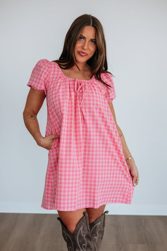 Kelci Gingham Dress