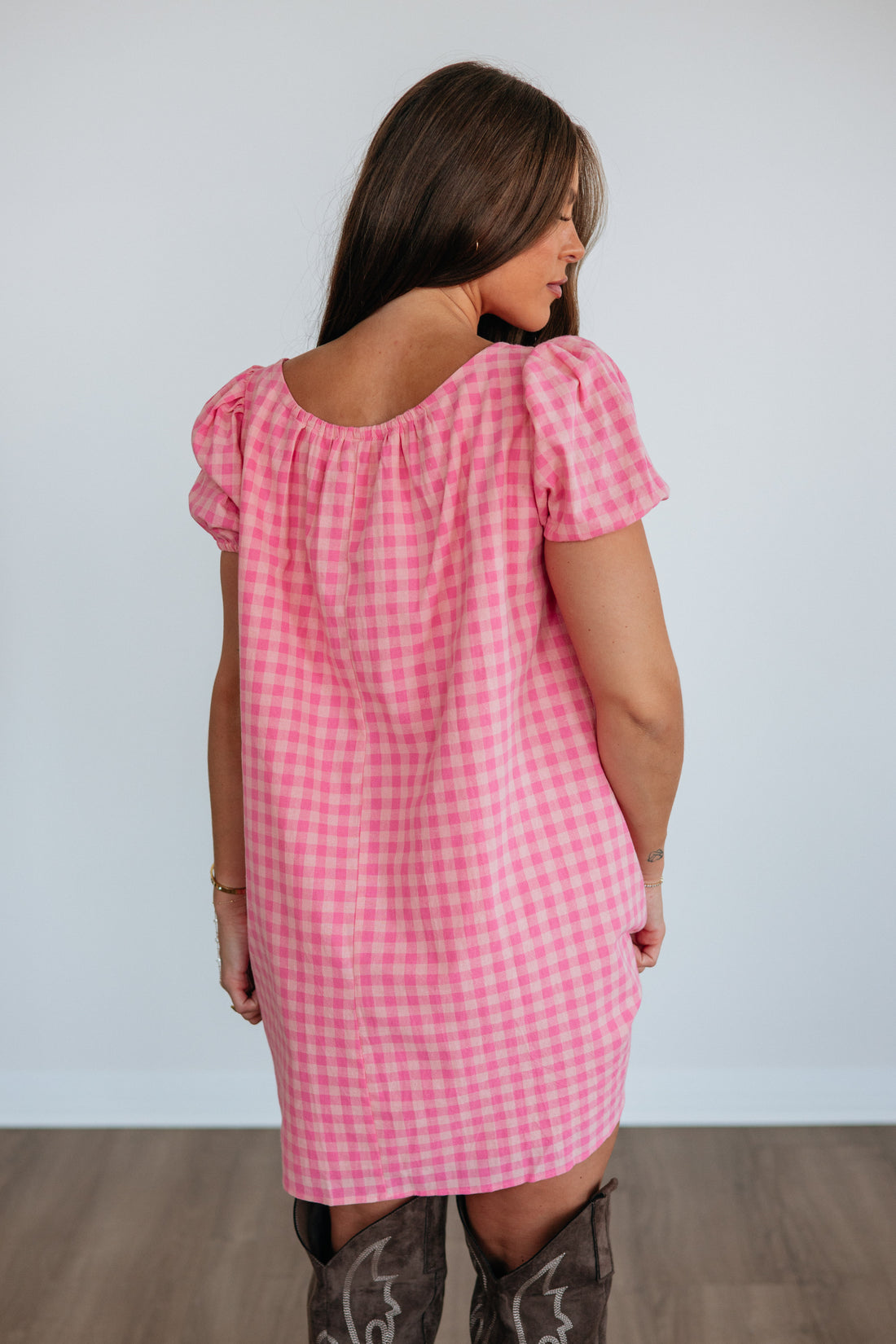 Kelci Gingham Dress