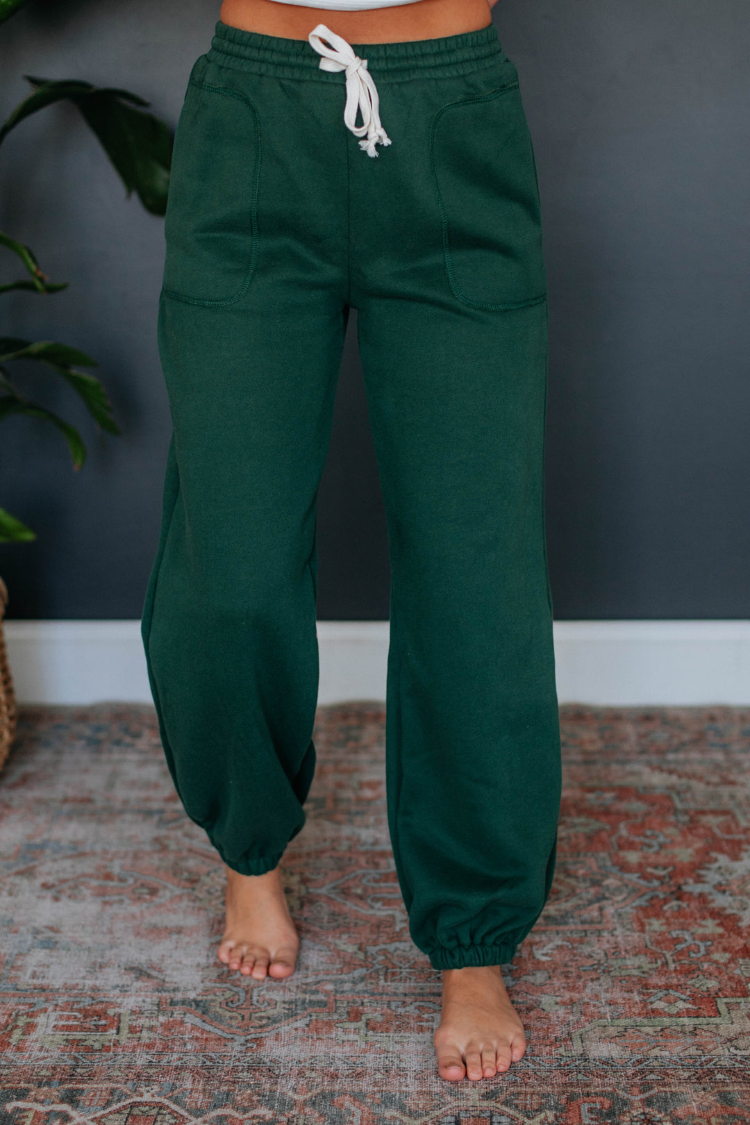 Ayden Lounge Joggers - Hunter Green