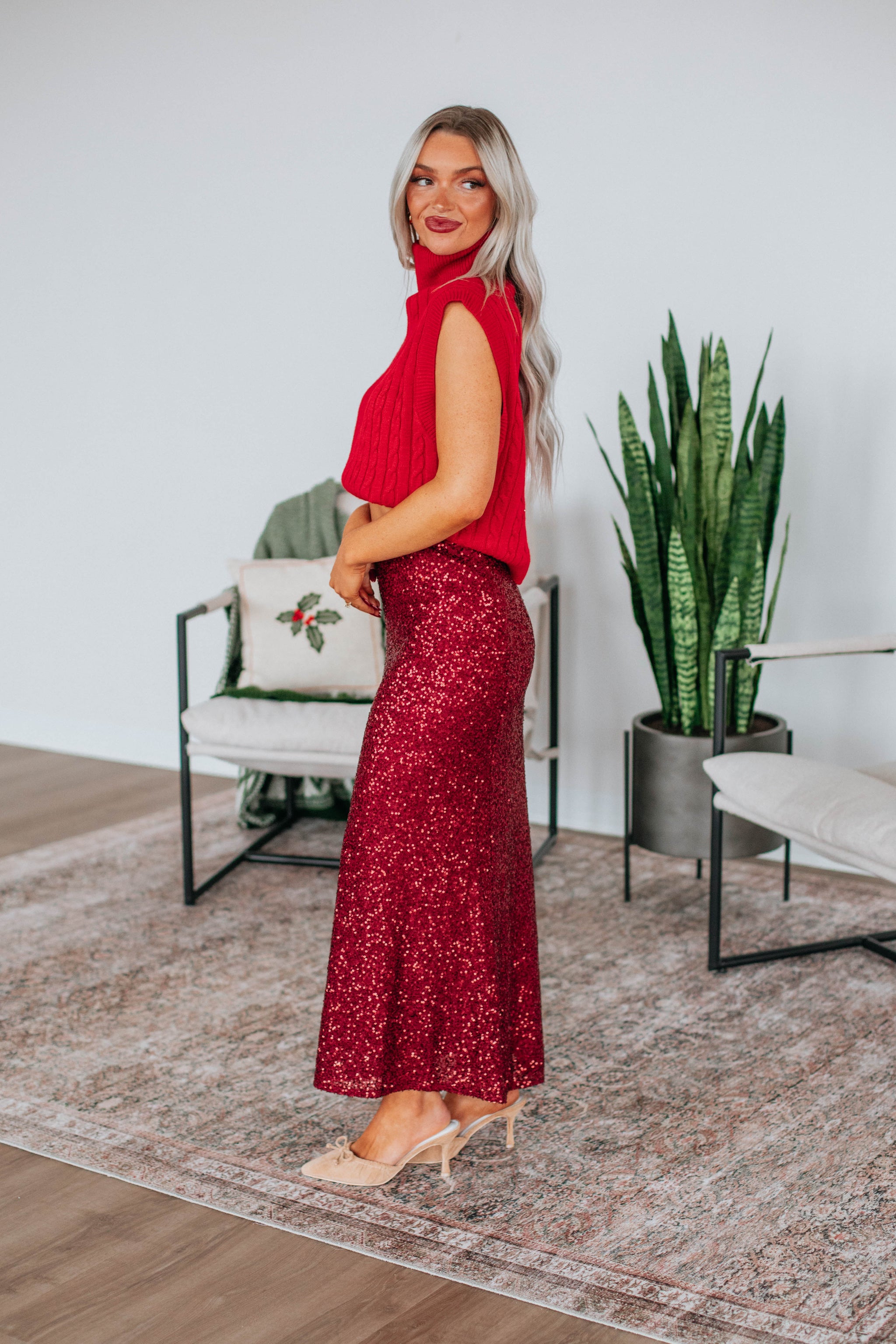 Azley Sequin Skirt