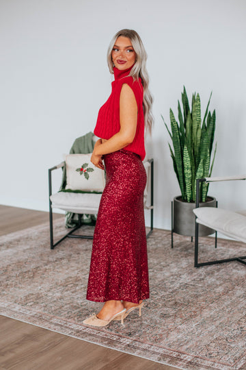 Azley Sequin Skirt