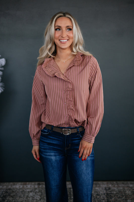 Lesa Striped Button Down