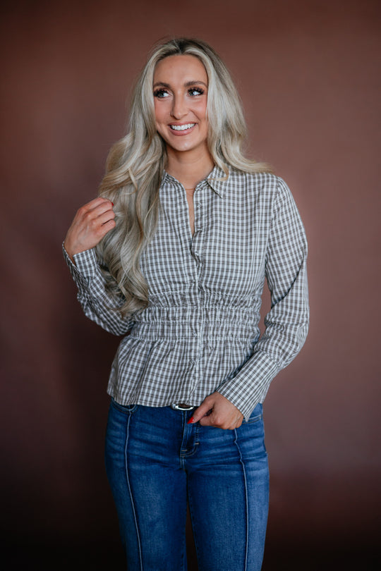 Julie Gingham Top