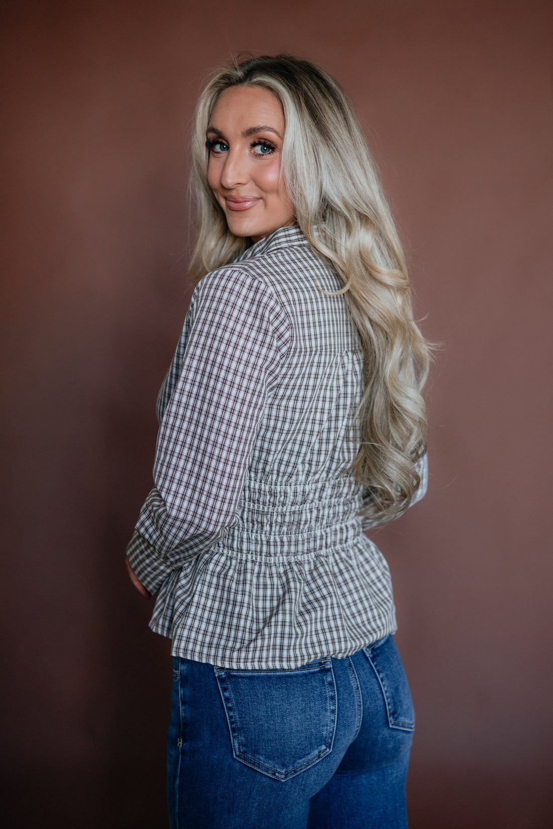Julie Gingham Top