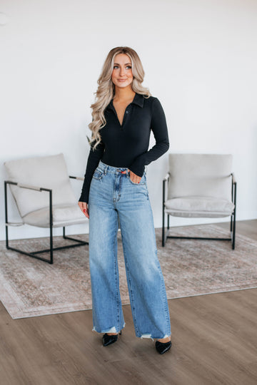 Been Awhile Bodysuit - Black