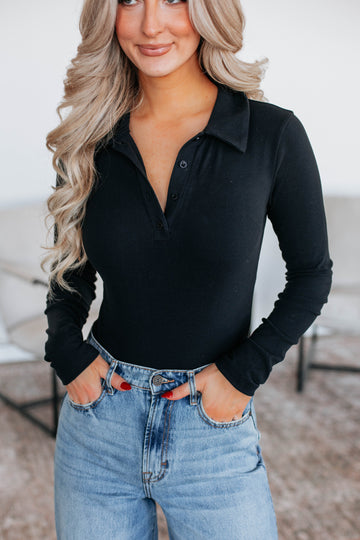 Been Awhile Bodysuit - Black