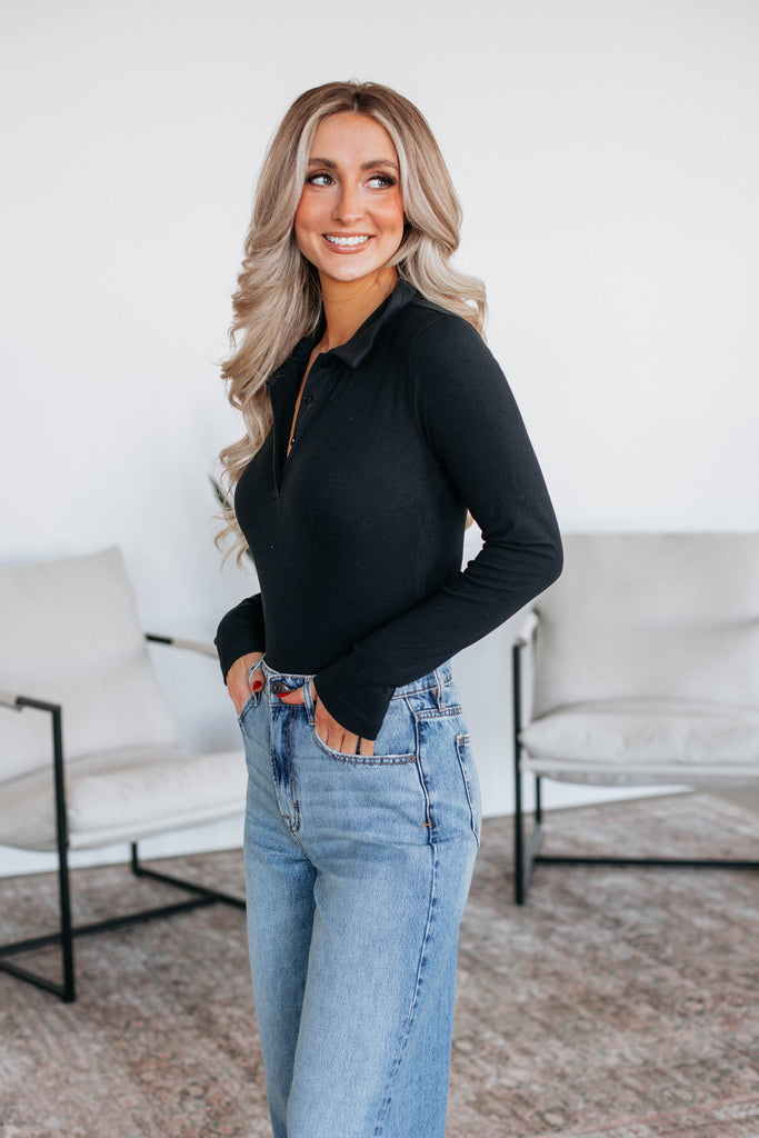 Been Awhile Bodysuit - Black