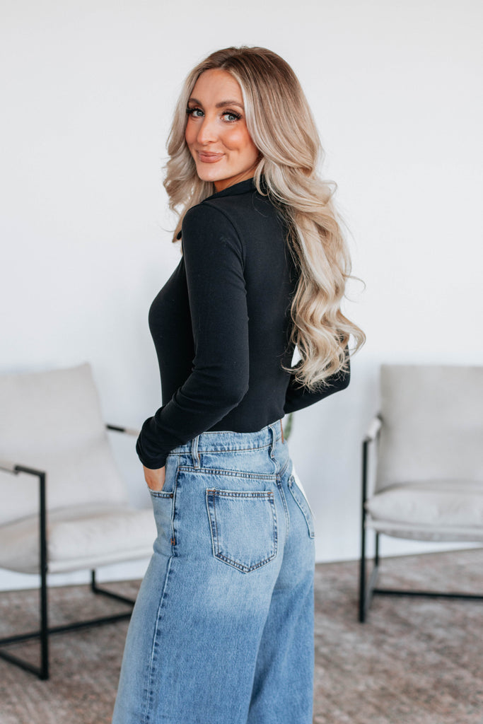 Been Awhile Bodysuit - Black