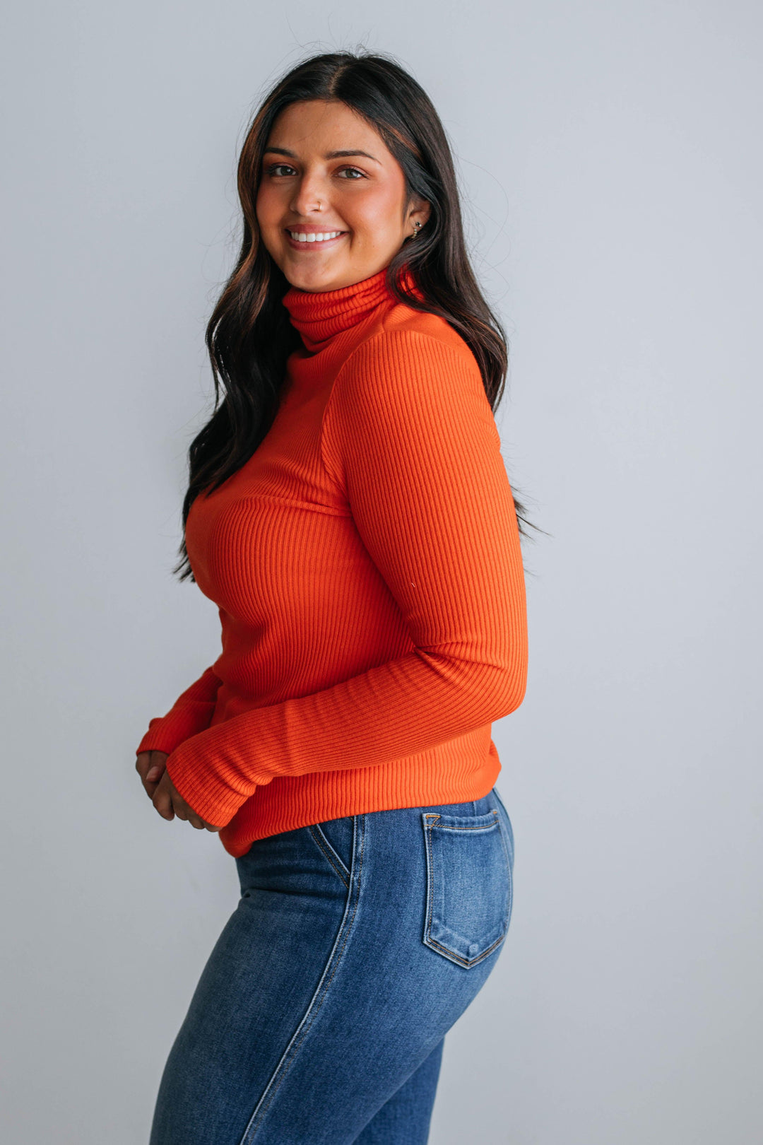 Bonnie Turtleneck - Tangerine