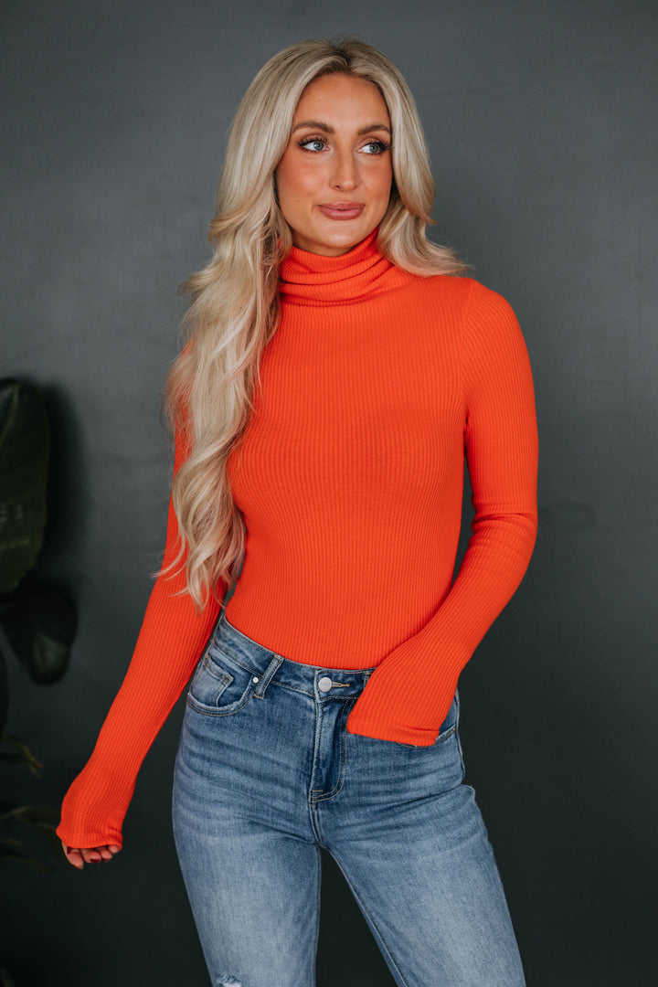 Bonnie Turtleneck - Tangerine