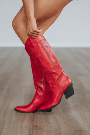 Not My First Rodeo Cowgirl Boots