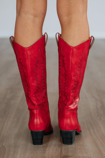 Not My First Rodeo Cowgirl Boots