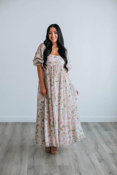 Breanna Floral Babydoll Dress