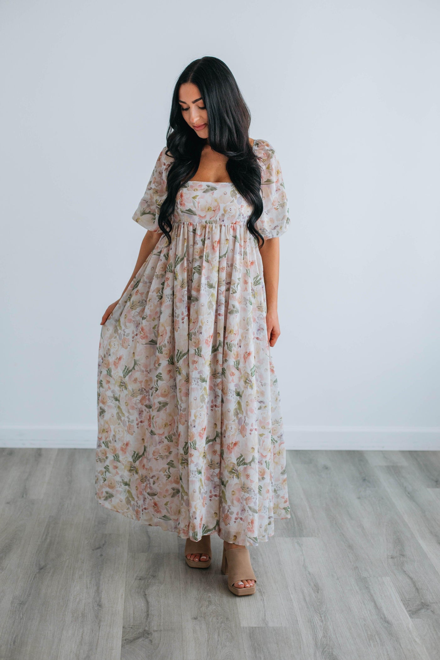Breanna Floral Babydoll Dress