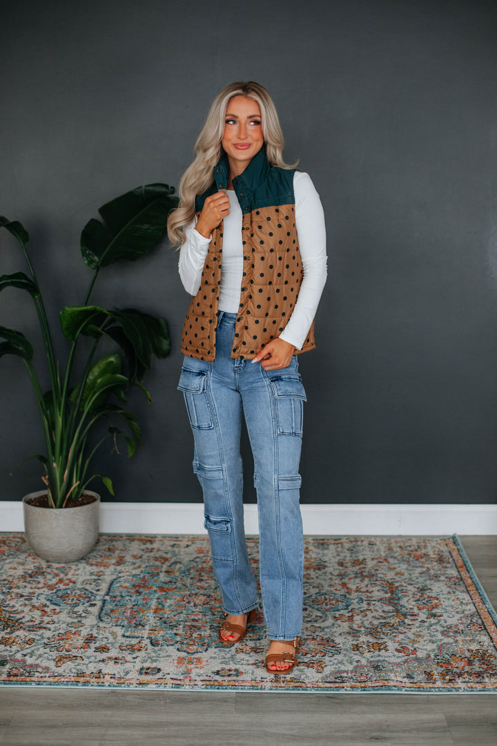 Brenda Polka Dot Vest