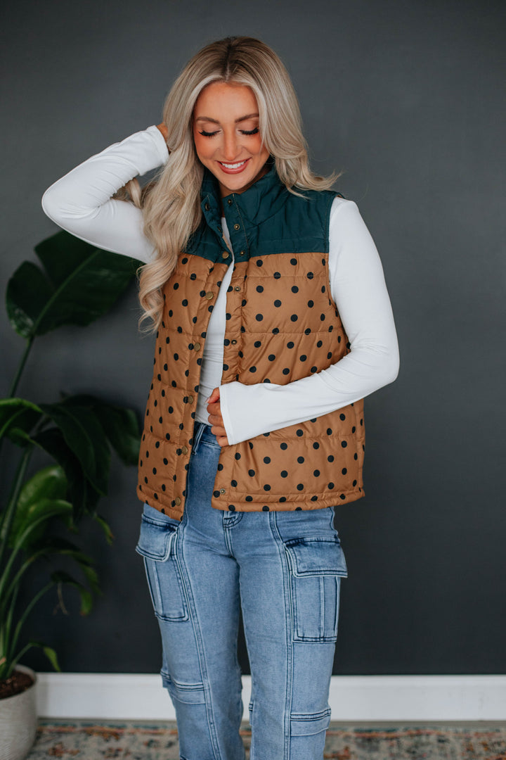 Brenda Polka Dot Vest