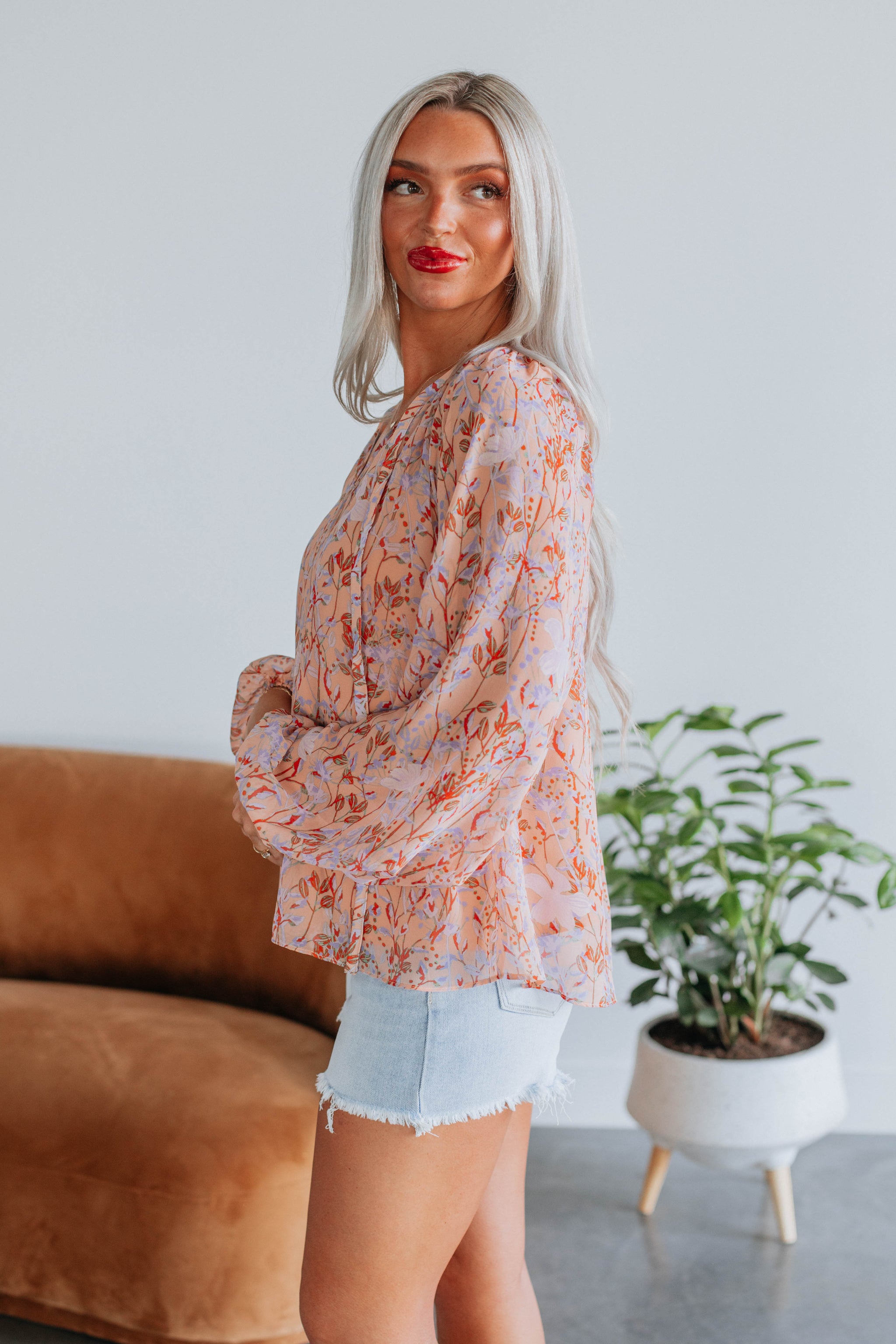 Breslin Floral Top