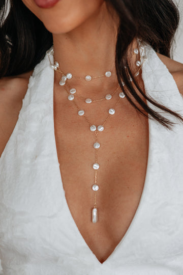 Cene Pearl Necklace