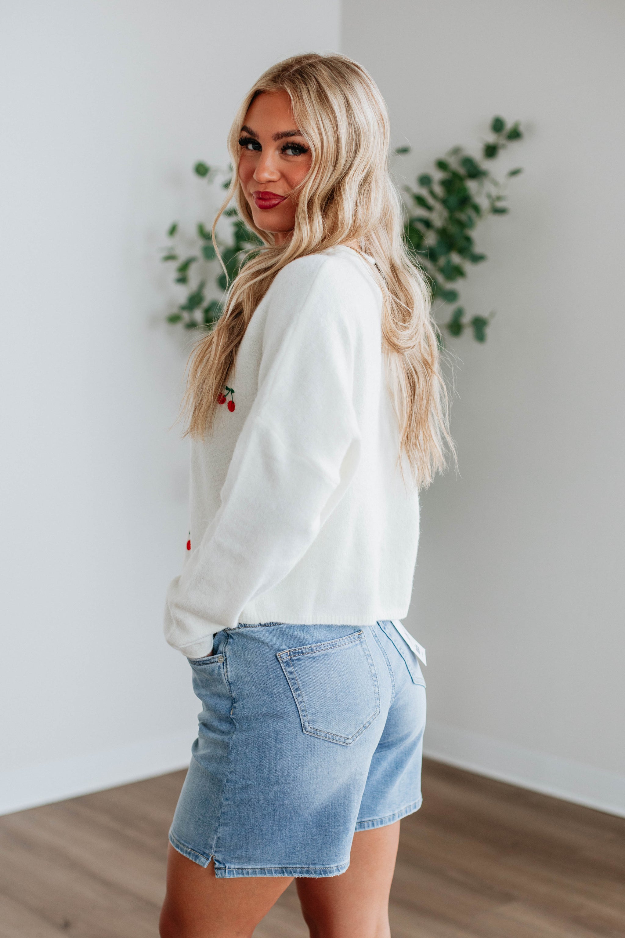 Brooke Cherry Cardigan
